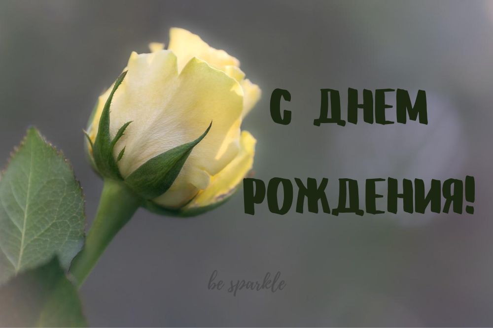 с Днем Рождения открытка без пожелания