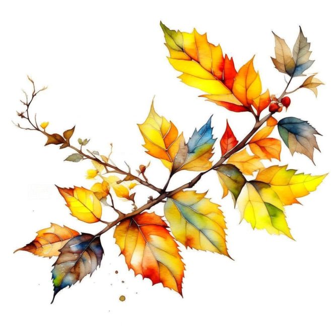 Осенняя ветка картинка