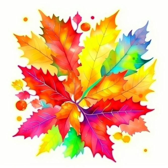 Картинка с листьями осенними