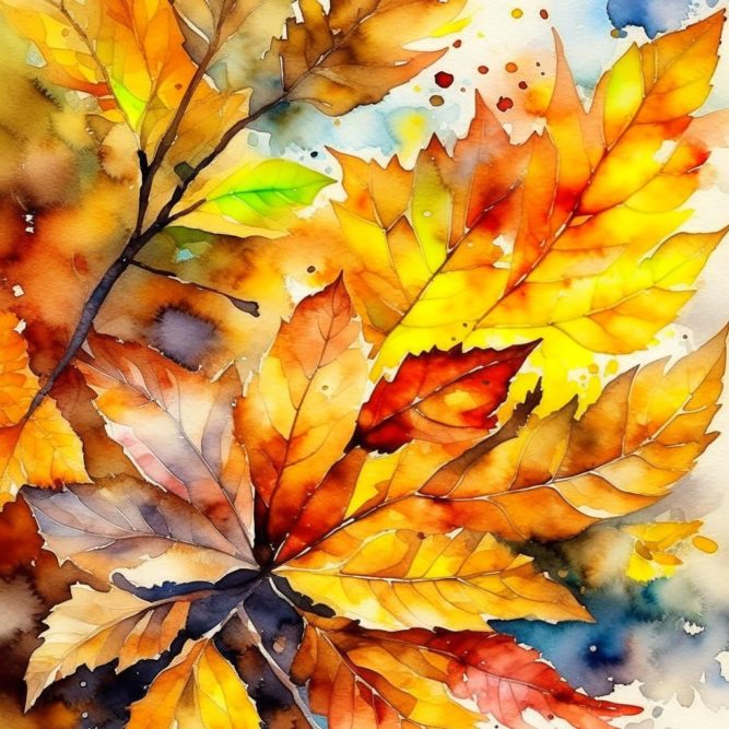 Осенняя листва картинка