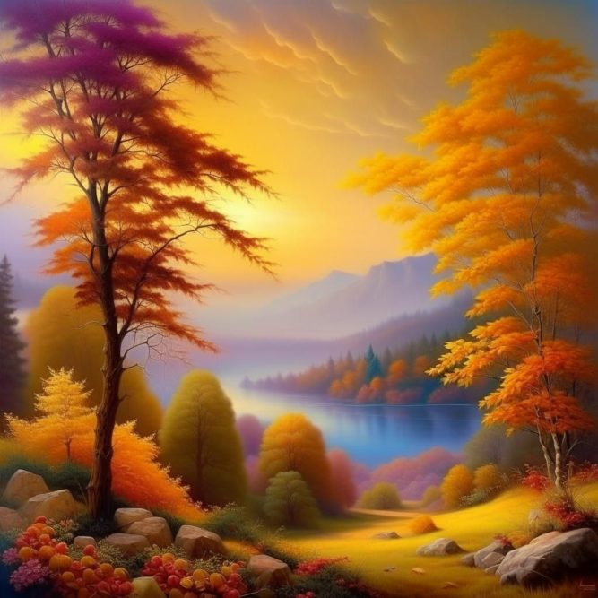 Осенняя природа красивая картинка