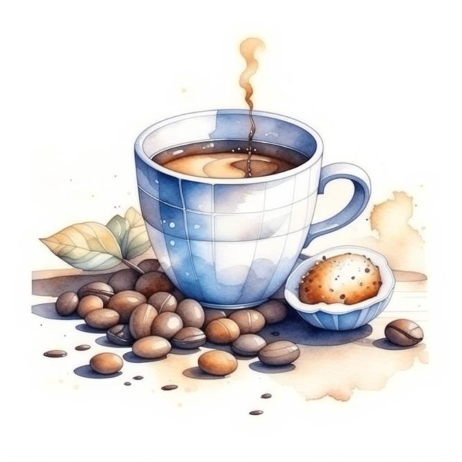картинка горячий кофе в чашке