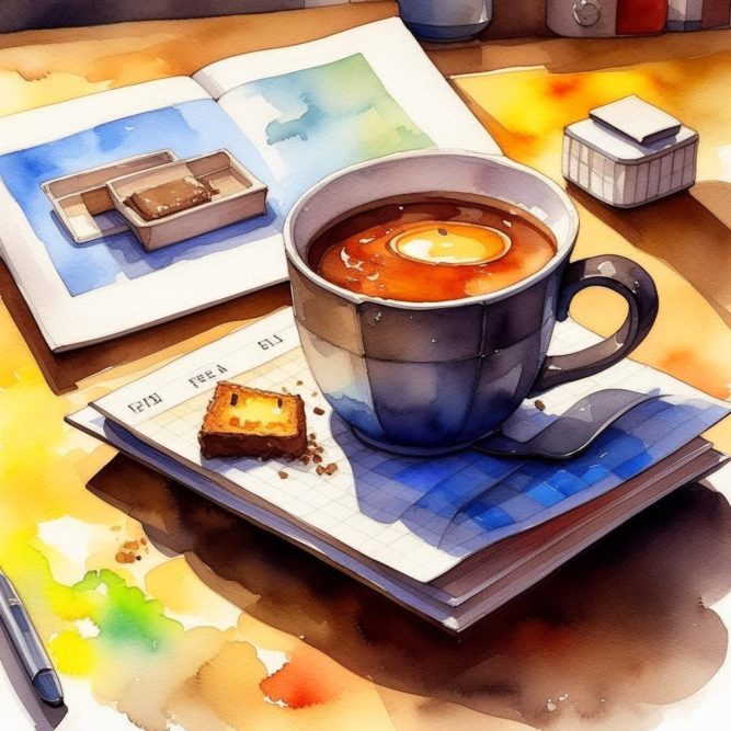 чашка кофе на столе картинка