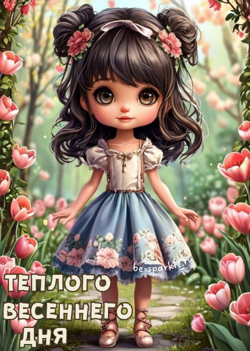 теплого весеннего дня картинка с девочкой