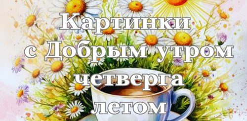 Картинки с Добрым утром четверга летом