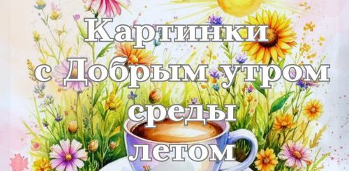 Картинки с Добрым утром среды летом