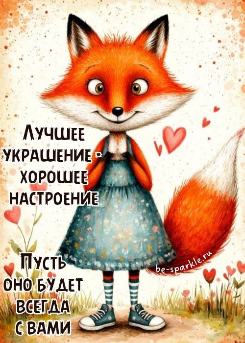 лучшее украшение хорошее настроение пусть оно будет всегда с вами
